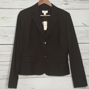Ann Taylor LOFT Brown Blazer Size 10 NWT
